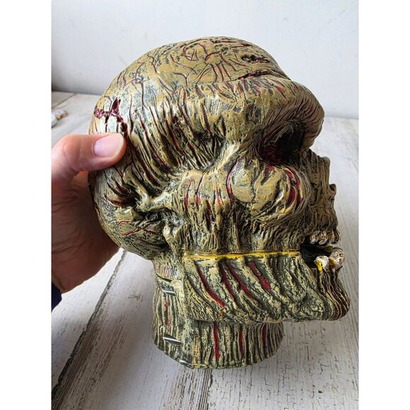 Vintage skull Halloween prop as is the course zombie life-size lifelike scary no - Picture 5 of 7